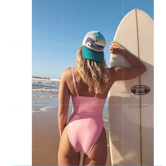 New Free People x Seea Ginger One Piece Swimsuit $145 X-Small Pink Underwire - Picture 3 of 6